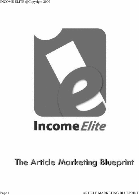 Product picture Marketing Blueprint-Earn On the Internet(guaranteed Profits)
